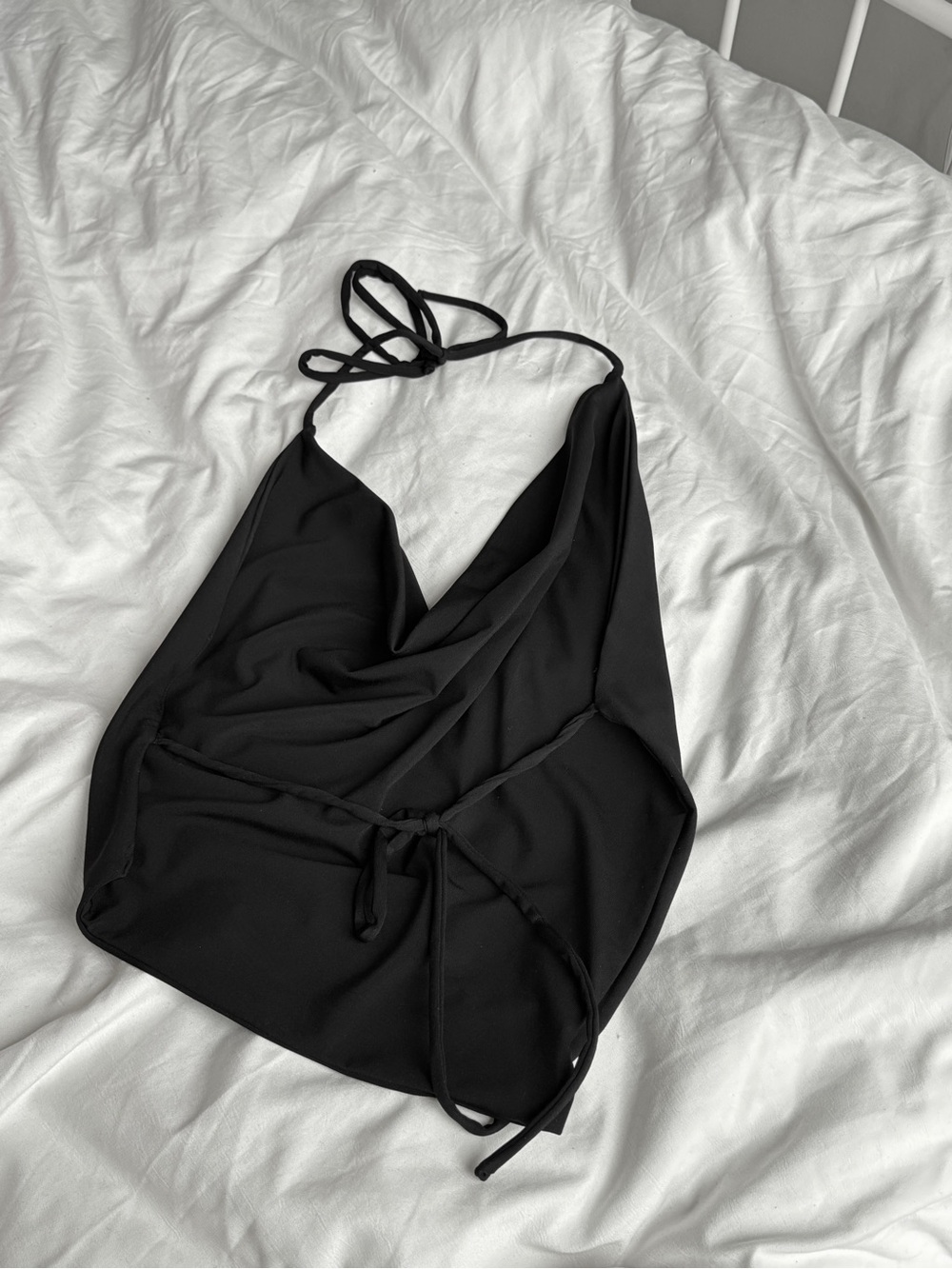 Black Backless Top - Picture 2 of 2